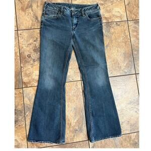 Silver Aiko woman's size 30-31 jeans, cotton/spandex blend